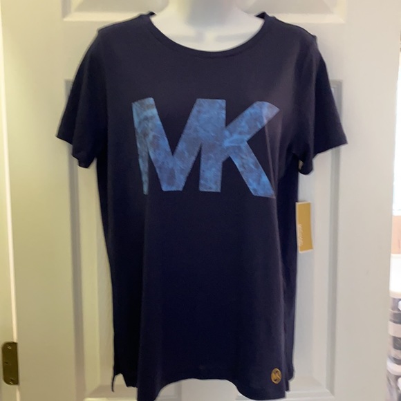 MICHAEL KORS WOMENS MK LOGO T-SHIRT - Picture 2 of 5